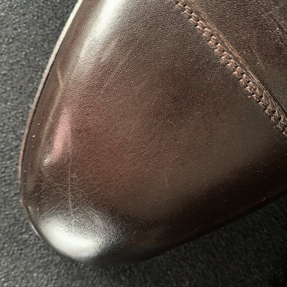 Brooks Brothers Men's "Carnegie" Dark Brown Lace Up Oxford Dress Shoes Size:12 - Picture 6 of 13